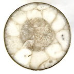 White Crystal Agate Cake Stand/Centrepiece/Display Stand/Tray 10" Round