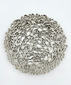 Lace Inspired Decorative Tray – Electro-formed Filigree Decor Dish, Fossil Style Art Tray in Gold or Silver Finish